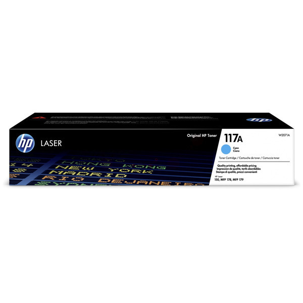 Original HP Toner W 2071 A / 117A / W2071A cyan für W2071A